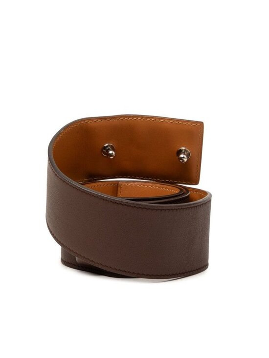 Hermes Collier de Chien 80 Brown Leather 1- Belt main image 6